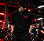 DARKE Time Is Running Out oversized T-shirt front model