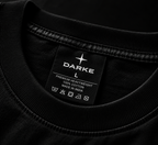 DARKE neck label close-up detail