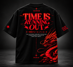 DARKE Time Is Running Out oversized T-shirt back product shot